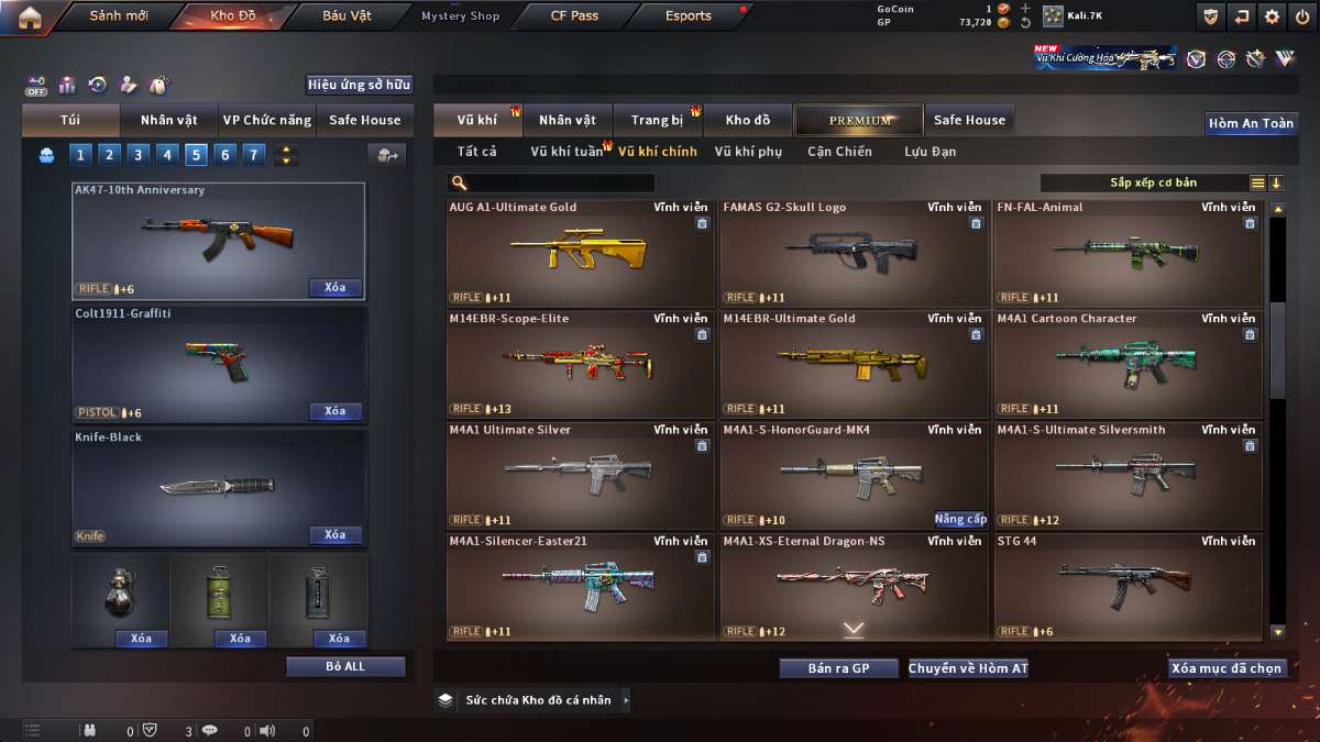 shop acc cf uy tin gia re